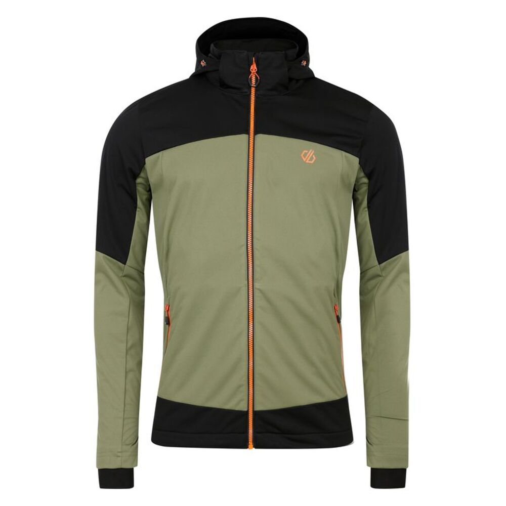 Dare 2B Mens Mountaineer Soft Shell Jacket / Olivine Green/Black